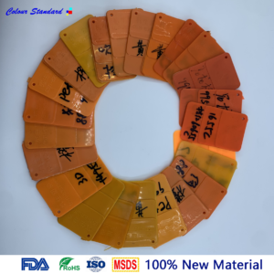 Colorful Birdies on Orange Bandana